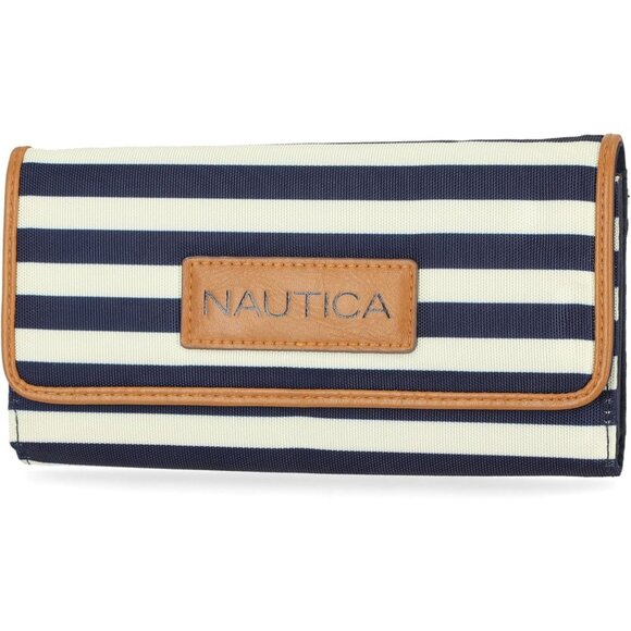 Women's Blue The Perfect Carry All Money Manager Wallet Organizer RFID Wallet - Picture 1 of 7